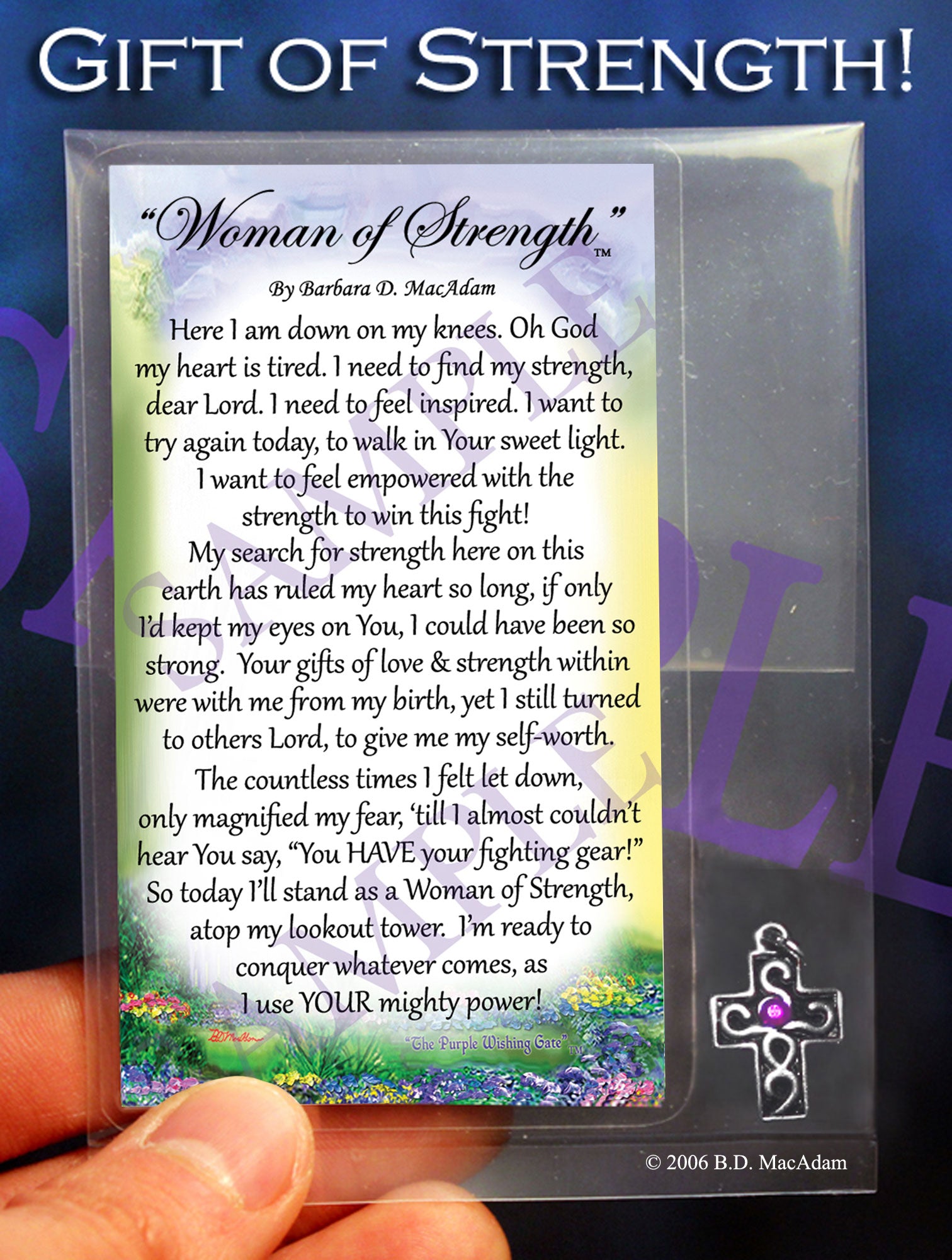 Woman of Strength - Pocket Blessing | PurpleWishingGate.com