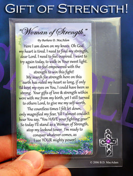 Woman of Strength - Pocket Blessing | PurpleWishingGate.com