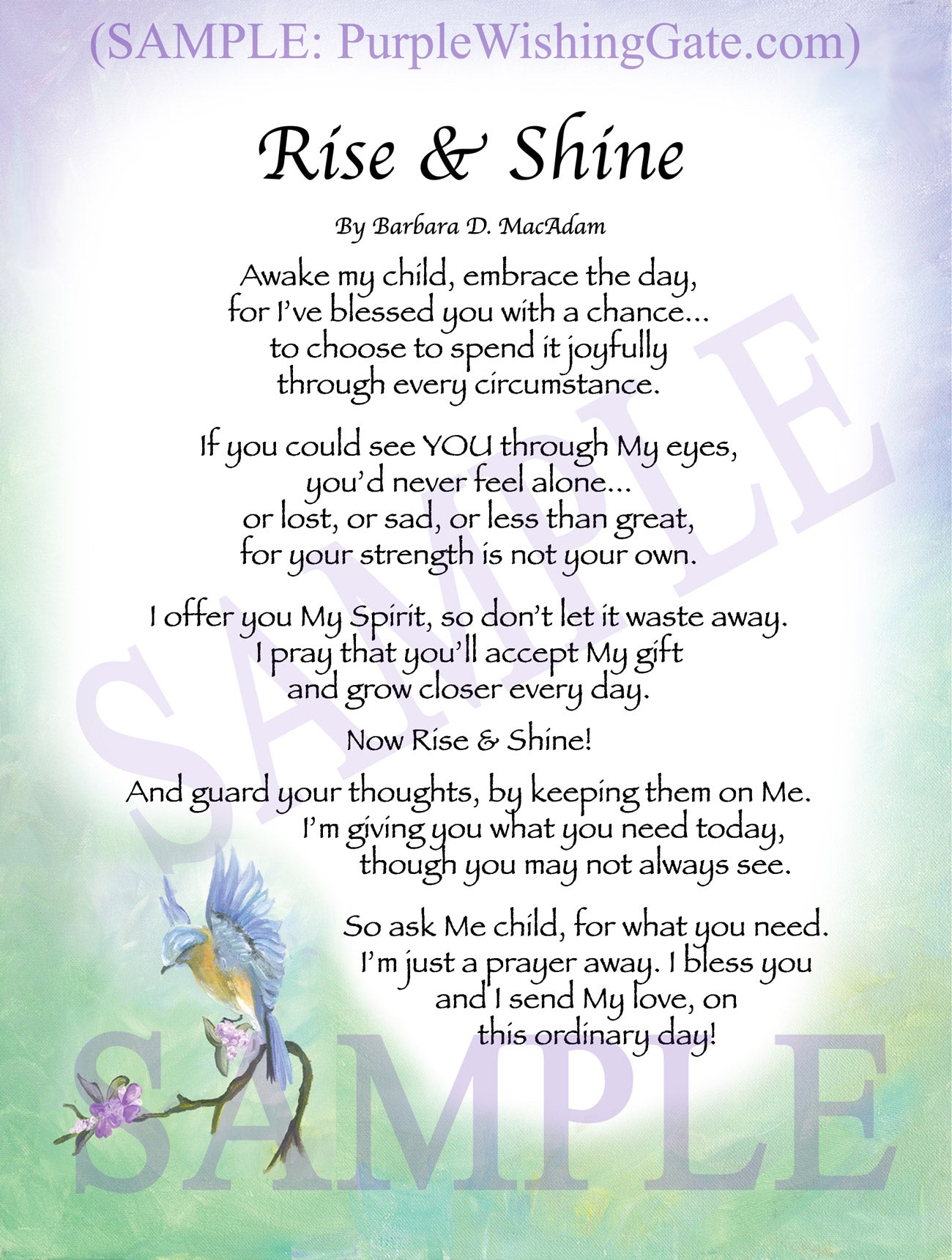 Rise and Shine - Encouragement Gift - PurpleWishingGate.com