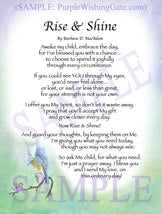 Rise and Shine - Encouragement Gift - PurpleWishingGate.com
