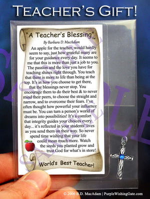 A Teachers Blessing - Pocket Blessing | PurpleWishingGate.com