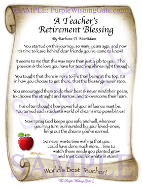 Retirement Gifts that Bless | PurpleWishingGate.com