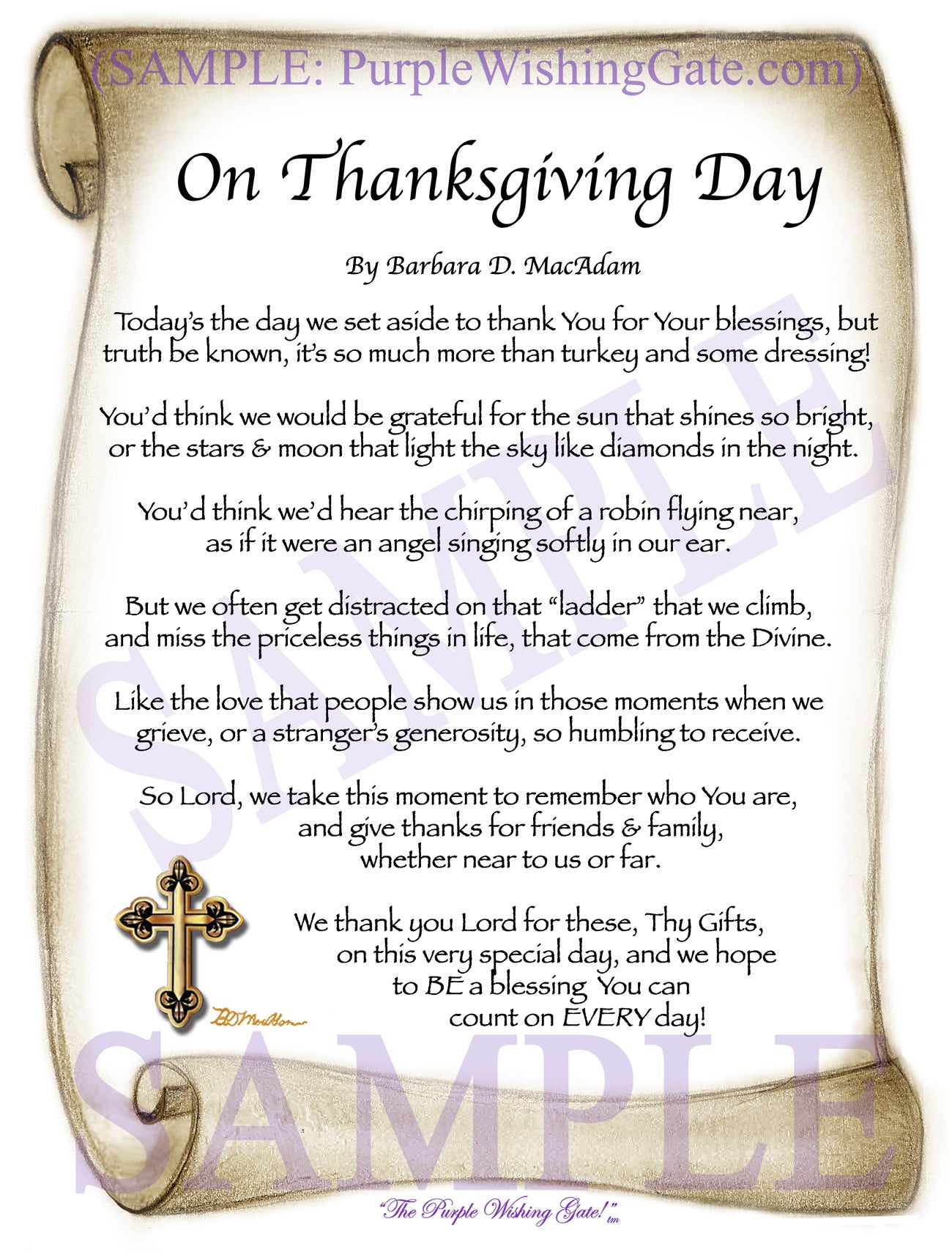 
              
        		On Thanksgiving Day - Thanksgiving Gift - PurpleWishingGate.com
        		
        	