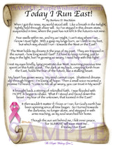 Today I Run East! (Prayer of Hope) - Encouragement Gift - PurpleWishingGate.com