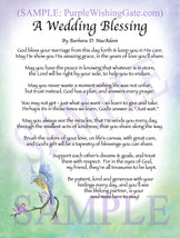 A Wedding Blessing - Wedding Gift - PurpleWishingGate.com
