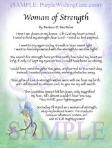 Woman of Strength - Sister-Women Gift - PurpleWishingGate.com