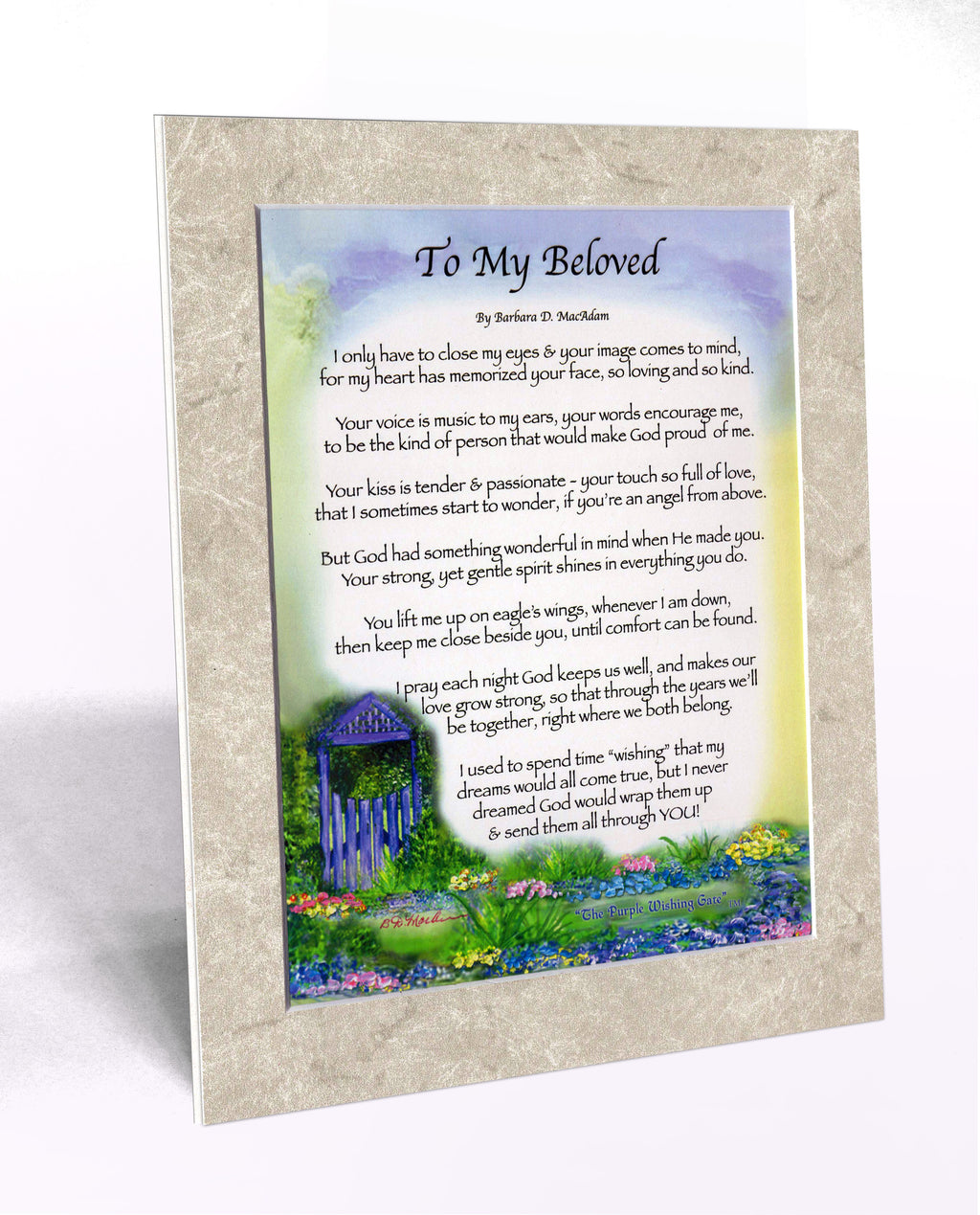 To My Beloved (8x10) - 8x10 Custom Matted Clearance - PurpleWishingGate.com