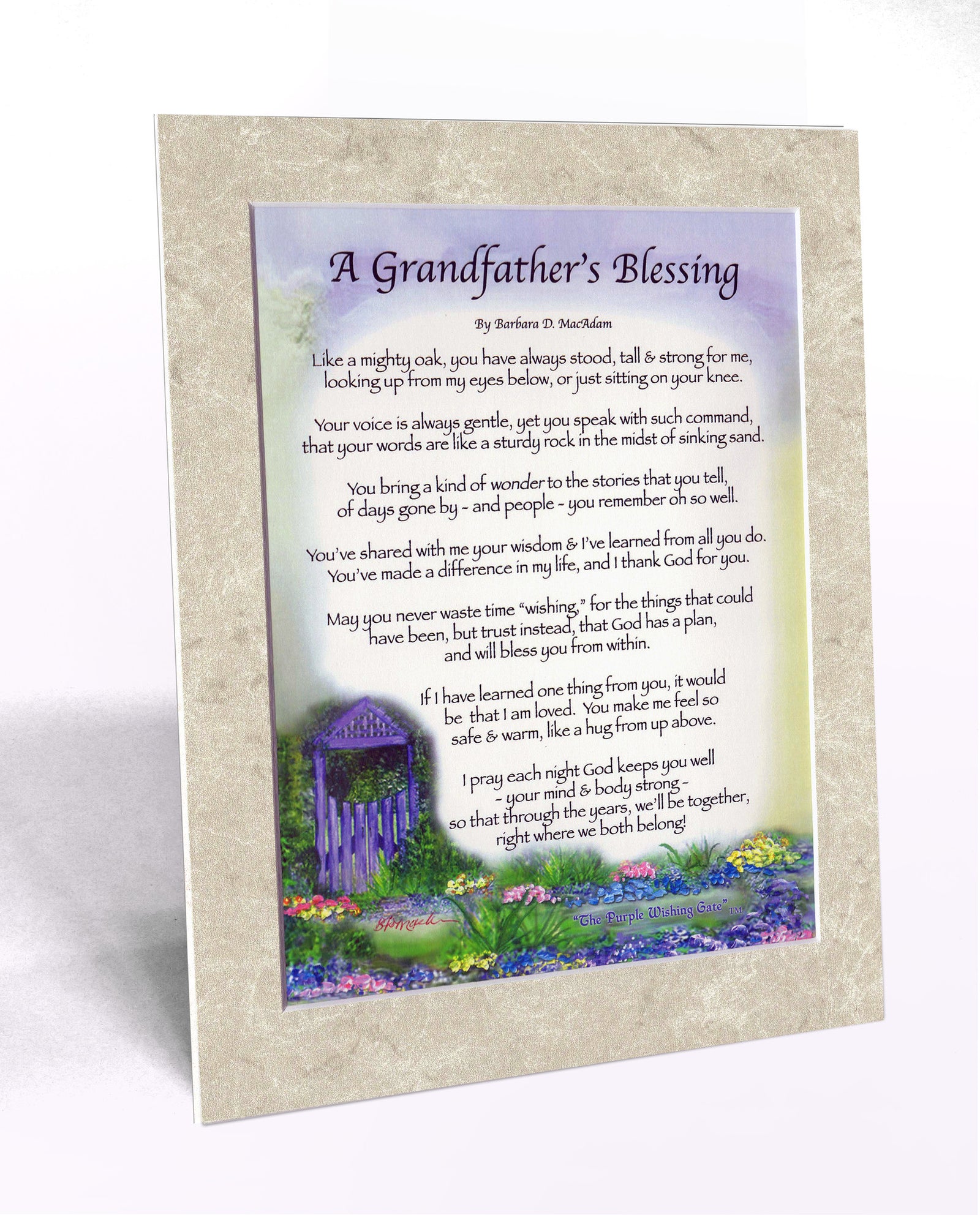 A Grandfather's Blessing (8x10) - 8x10 Custom Matted Clearance - PurpleWishingGate.com