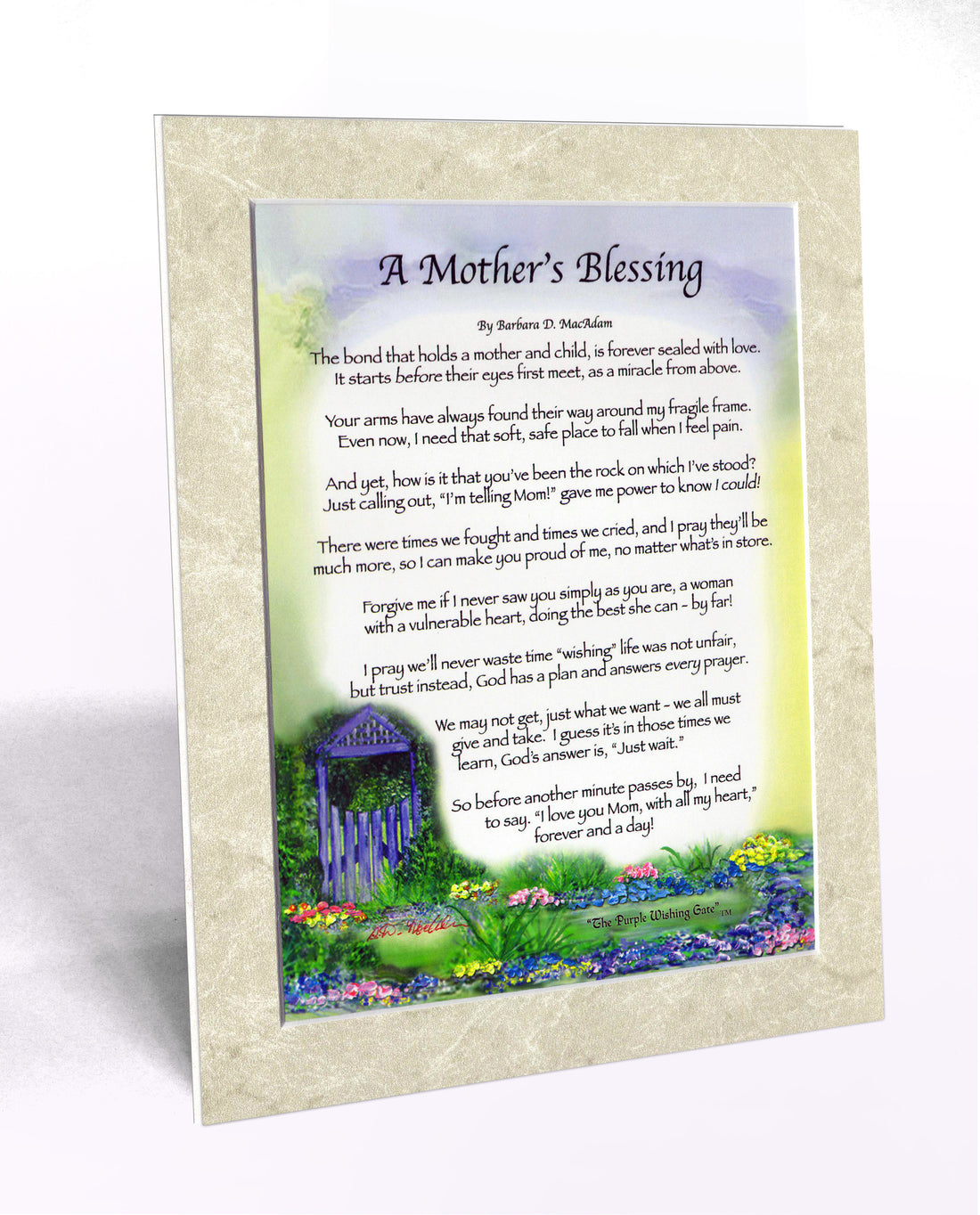 A Mother's Blessing (8x10) - 8x10 Custom Matted Clearance - PurpleWishingGate.com